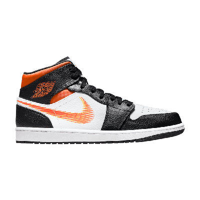 Pre-owned Air Jordan 1 Mid 'zig Zag Swoosh' In White