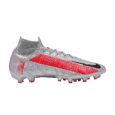 Pre-owned Nike Mercurial Superfly 7 Elite Ag Pro 'metallic Grey Crimson'