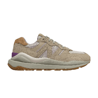 Pre-owned New Balance Wmns 57/40 'incense Sour Grape' In Cream