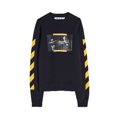 Pre-owned Off-white Caravaggio Painting Slim Crewneck 'black/multicolor'