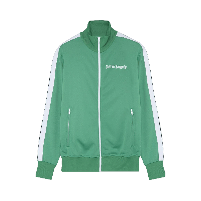 Pre-owned Palm Angels Classic Track Jacket 'green/white'