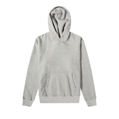 Pre-owned Les Tien Cropped Hoodie 'heather Grey'