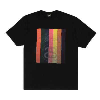 Pre-owned Stussy Colour Squares Tee 'black'