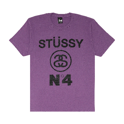 Pre-owned Stussy No.4 Croc Tee 'purple/black'