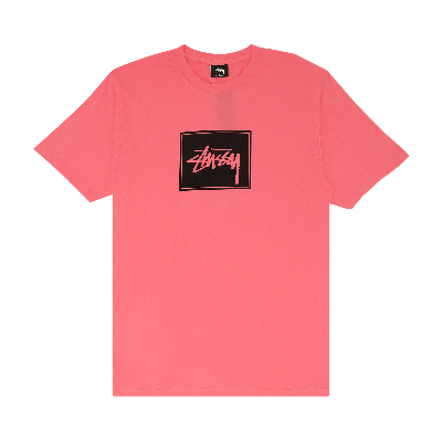 Pre-owned Stussy Stock Box Tee 'pink'