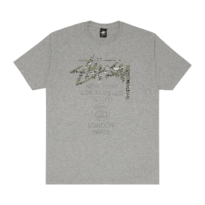 Pre-owned Stussy World Tour Camo Tee 'grey'