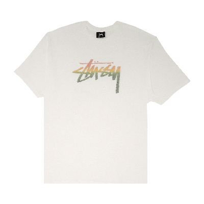 Pre-owned Stussy Stock Fade Tee 'white'