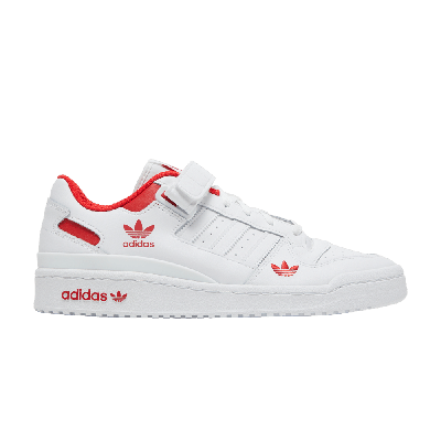 Pre-owned Adidas Originals Forum Low 'cloud White Red'