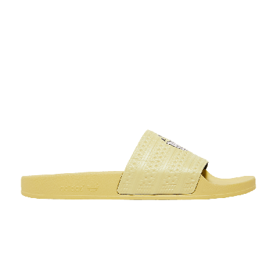 Pre-owned Adidas Originals Palace X Slides 'wellness' In Yellow