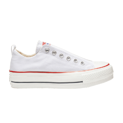 Pre-owned Converse Wmns Chuck Taylor All Star Lift Slip Low 'white'