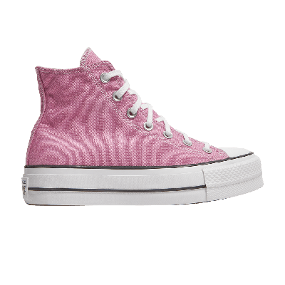 Pre-owned Converse Wmns Chuck Taylor All Star Lift High 'magic Flamingo' In Pink