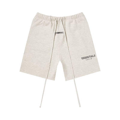 Pre-owned Essentials Kids' Sweat Shorts 'oatmeal' In Cream