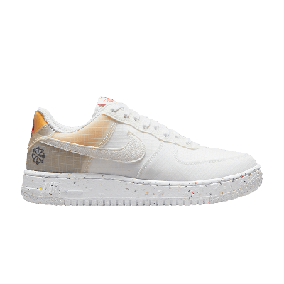 Pre-owned Nike Wmns Air Force 1 Crater 'move To Zero - White Orange'