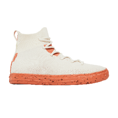 Pre-owned Converse Renew Chuck Taylor All Star Crater Knit High 'egret Cedar Bark' In Cream