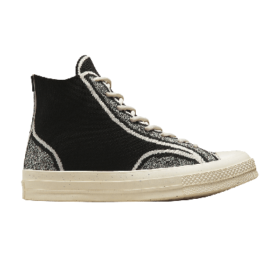 Pre-owned Converse Renew Chuck 70 Knit High 'black Egret'