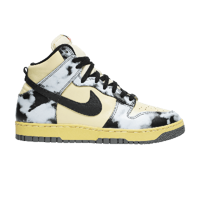 Pre-owned Nike Dunk High 1985 'black Acid Wash' In Yellow
