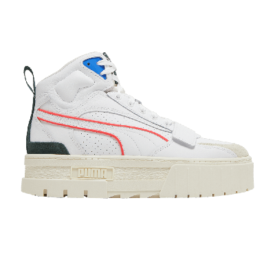 Pre-owned Puma Wmns Mayze Mid 'white'