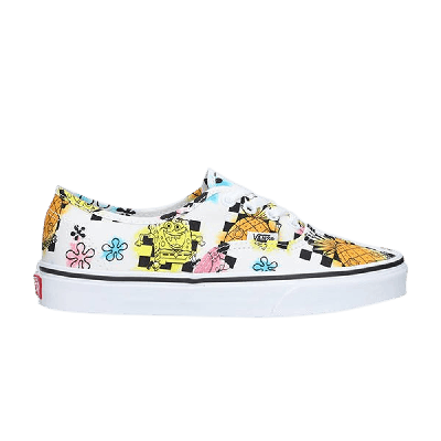 Pre-owned Vans Spongebob Squarepants X Authentic 'aye Aye Captain!' In White