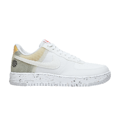 Pre-owned Nike Air Force 1 Crater 'move To Zero - White Orange'