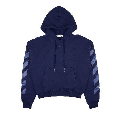 Pre-owned Off-white Rubber Arrow Over Hoodie 'blue/blue'