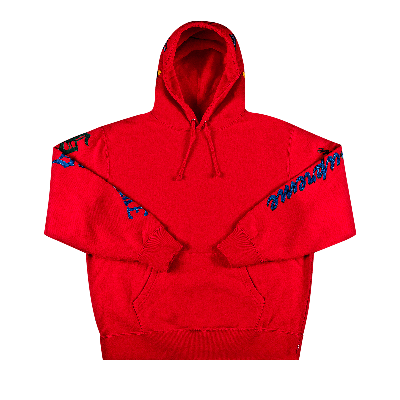Pre-owned Supreme Multi Logo Hooded Sweatshirt 'red'