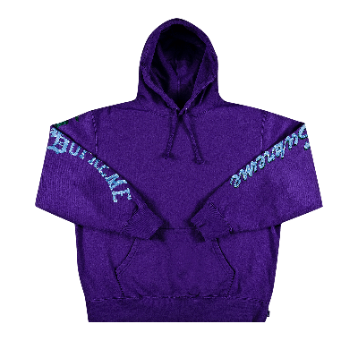 Pre-owned Supreme Multi Logo Hooded Sweatshirt 'purple'