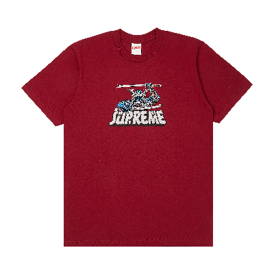 Pre-owned Supreme Samurai Tee 'cardinal' In Red