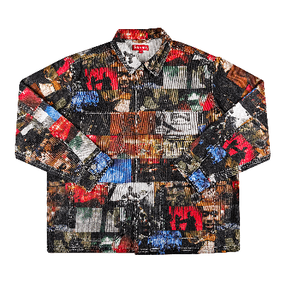 Pre-owned Supreme Nas And Dmx Collage Denim Chore Coat 'multicolor' In Multi-color