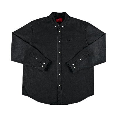 Pre-owned Supreme Small Box Twill Shirt 'black'