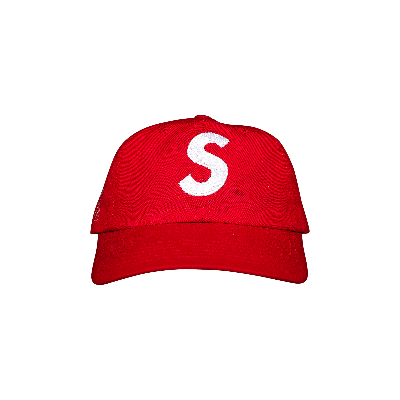 Pre-owned Supreme X Ventile S Logo 6-panel 'red'