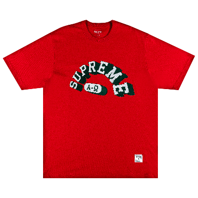 Pre-owned Supreme Alpha Omega Short-sleeve Top 'red'