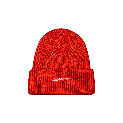 Pre-owned Supreme Loose Gauge Beanie 'red'