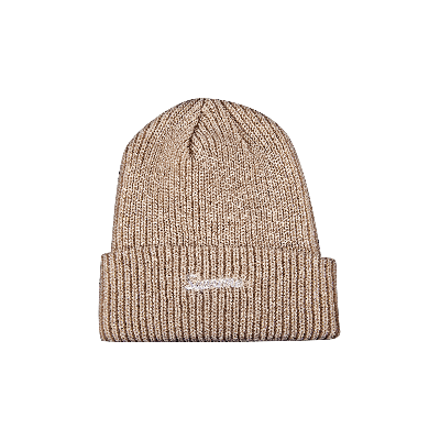 Pre-owned Supreme Loose Gauge Beanie 'taupe' In Cream