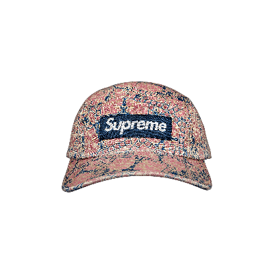 Pre-owned Supreme Washed Chino Twill Camp Cap 'floral Cards' In Multi-color