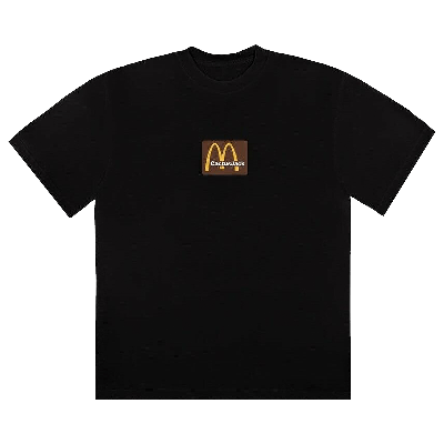 Pre-owned Cactus Jack By Travis Scott X Mcdonald's Sesame Inv T-shirt 'black'