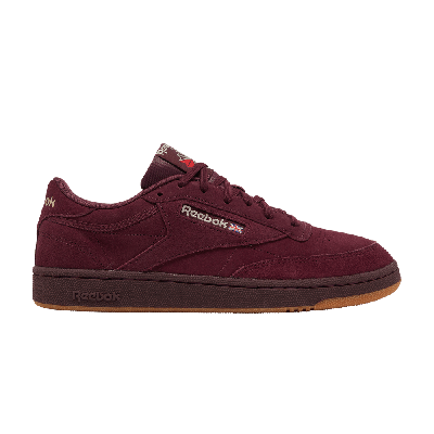 Pre-owned Reebok Club C 85 'maroon' In Red