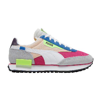 Pre-owned Puma Wmns Future Rider Play On 'purple Multi' In Multi-color