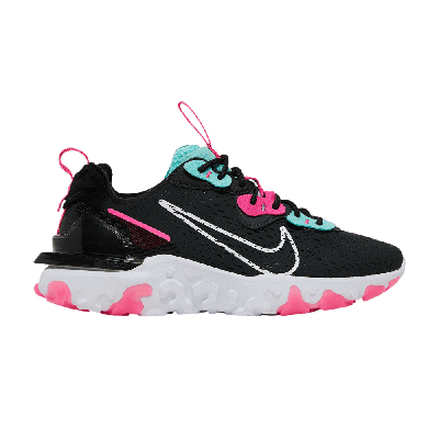 Pre-owned Nike Wmns React Vision 'dark Smoke Grey Pink Blast' In Black
