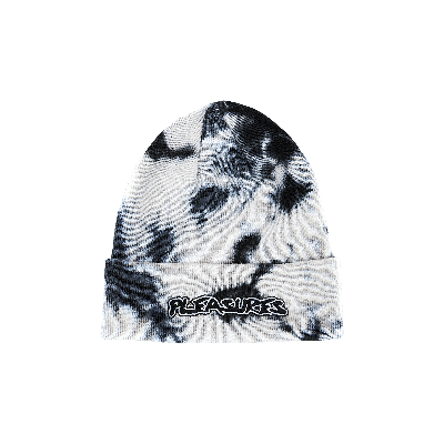 Pre-owned Pleasures Backbone Dyed Beanie 'white'