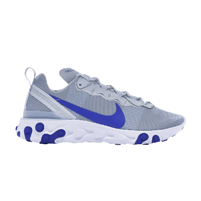 Pre-owned Nike React Element 55 'pure Platinum Racer Blue'