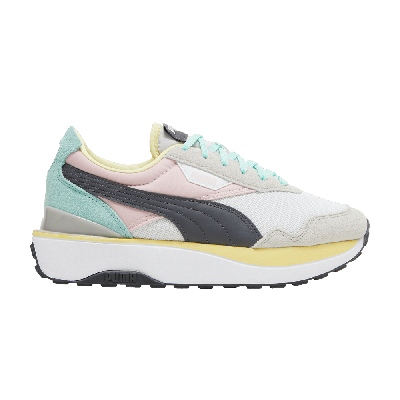 Pre-owned Puma Wmns Cruise Rider 'white Pink Lady'