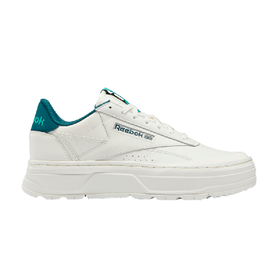 Pre-owned Reebok Wmns Club C Double Geo 'chalk Future Teal' In White