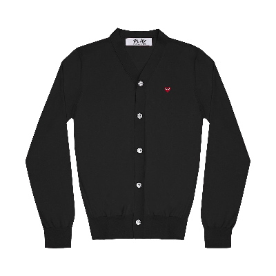 Pre-owned Comme Des Garçons Play Little Heart Cardigan 'black'