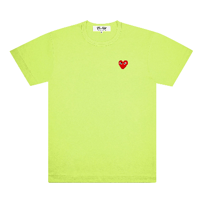 Pre-owned Comme Des Garçons Play Pastelle Emblem T-shirt 'green'