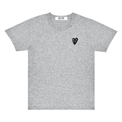Pre-owned Comme Des Garçons Play Stacked Heart Short-sleeve T-shirt 'grey'
