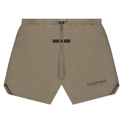 Pre-owned Essentials Fear Of God  Volley Short 'harvest' In Brown