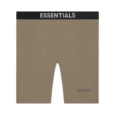 Pre-owned Essentials Athletic Biker Short 'harvest' In Brown