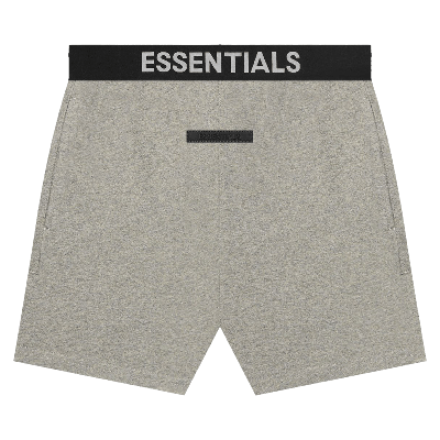 Pre-owned Essentials Lounge Short 'heather' In Grey
