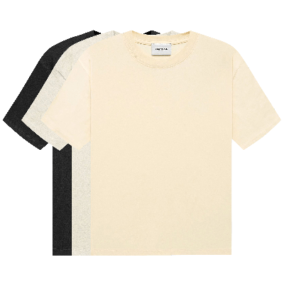 Pre-owned Essentials Fear Of God  3 Pack Short-sleeve Tee 'multicolor' In Multi-color
