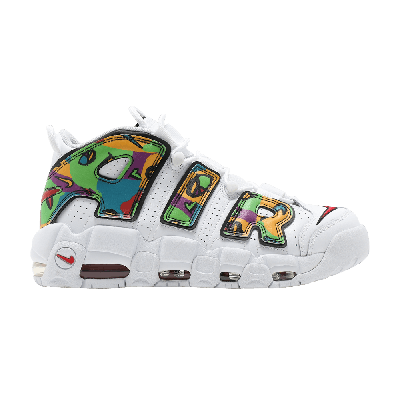 Pre-owned Nike Air More Uptempo 'peace, Love, Basketball' In White
